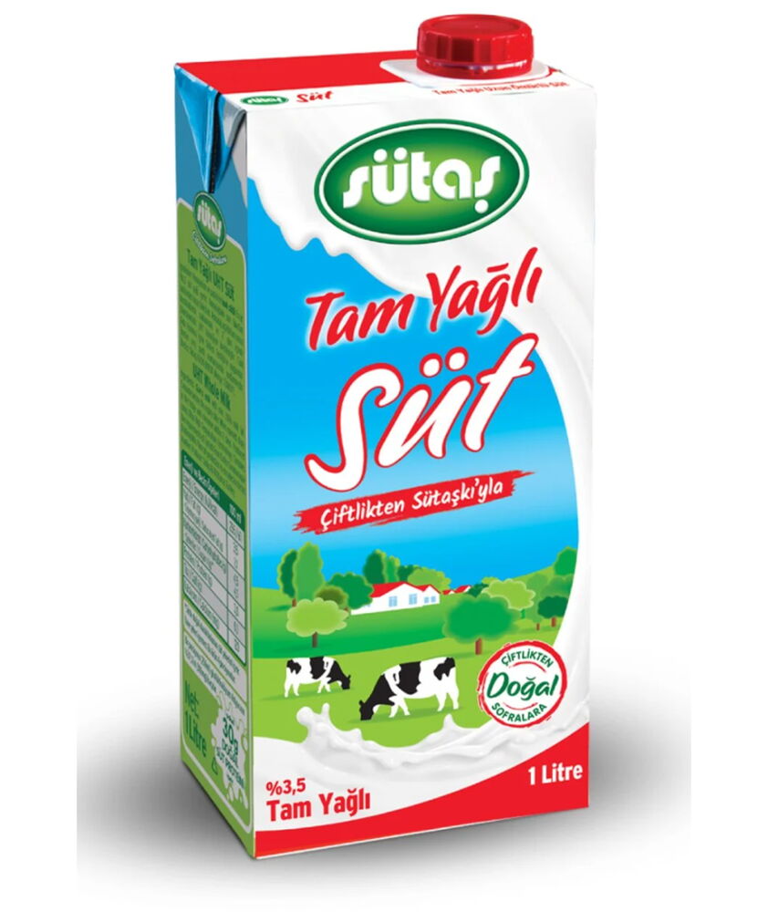 SÜTAŞ SÜT TAM YAĞLI 1 LT