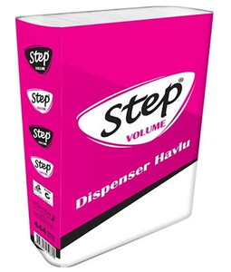 STEP VOLUME Z KAT DİSPENSER HAVLU 21x21 cm 140 YAPRAK 12Lİ KOLİ #1