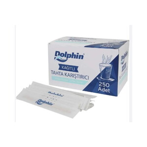 DOLPHIN KAĞIT SARGILI TAHTA KARIŞTIRICI 11 CM 250 Lİ #1